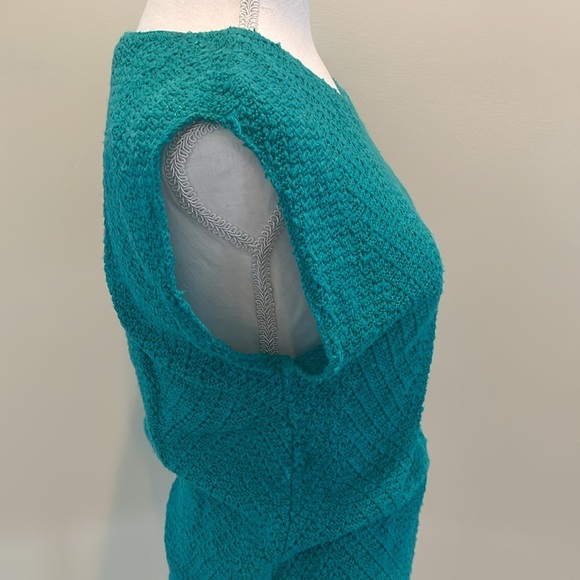 Vtg David Brett Teal Green Top - Picture 3 of 5